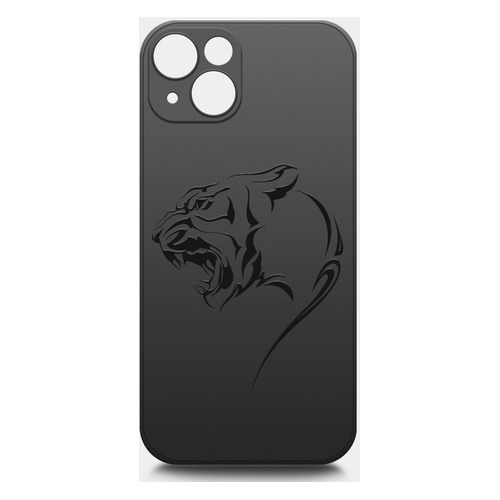 

Чехол (клип-кейс) BORASCO ArtWorks, для Apple iPhone 13 mini, черный/рисунок [51014], ArtWorks
