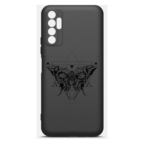 

Чехол (клип-кейс) BORASCO ArtWorks, для Tecno Camon 17P, черный/рисунок [51134], ArtWorks