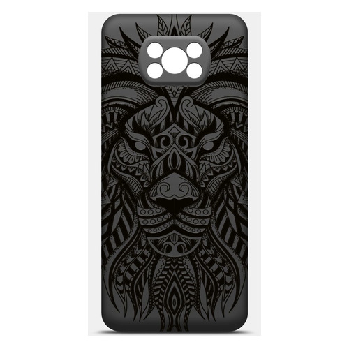 

Чехол (клип-кейс) BORASCO ArtWorks, для Xiaomi Poco X3/X3 Pro, черный/рисунок [50992], ArtWorks