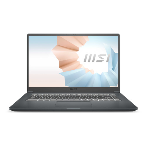 

Ноутбук MSI Modern 15 A11SBU-658RU, 15.6", IPS, Intel Core i5 1155G7 2.5ГГц, 8ГБ, 512ГБ SSD, NVIDIA GeForce MX450 - 2048 Мб, Windows 11 Home, 9S7-155266-658, серый, Modern 15 A11SBU-658RU