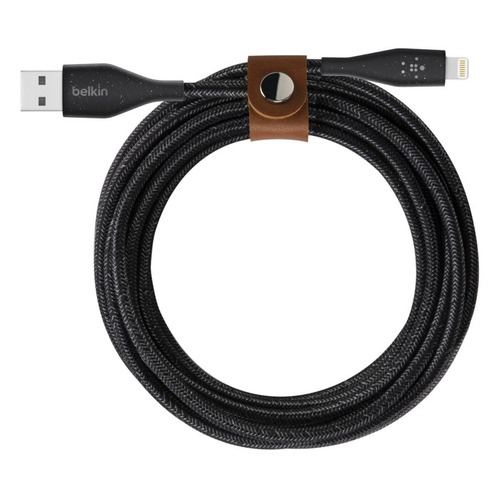 фото Кабель belkin f8j236bt04-blk, lightning (m) - usb (m), 1.2м, в оплетке, черный