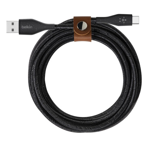 фото Кабель belkin f2cu069bt04-blk, usb type-c (m) - usb (m), 1.2м, в оплетке, черный