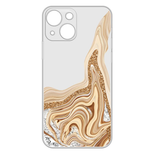 

Чехол (клип-кейс) GRESSO Air, для Apple iPhone 13, прозрачный/золотистый [gr17aaae9121], Air