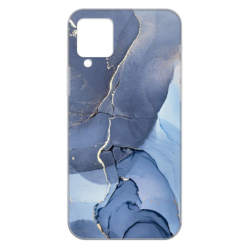 

Чехол (клип-кейс) GRESSO Air, для Samsung Galaxy A12, прозрачный/голубой [gr17aaae9271], Air