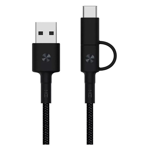 

Кабель Xiaomi ZMI AL403, USB Type-C (m)/micro USB (m) - USB (m), 1м, в оплетке, черный, ZMI AL403