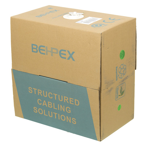 

Кабель сетевой UTP, cat.5E, 305м, 4 пары, CCA, одножильный (solid), серый