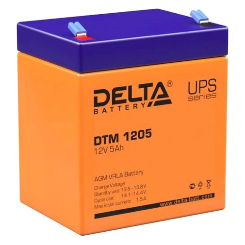 фото Аккумуляторная батарея для ибп delta dtm 1205 12в, 5ач