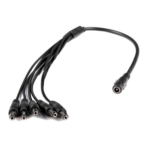 

Кабель DC Ginzzu DC (f)/5xDC (m) 0.2м черный (GC-P105B), GC-P105B
