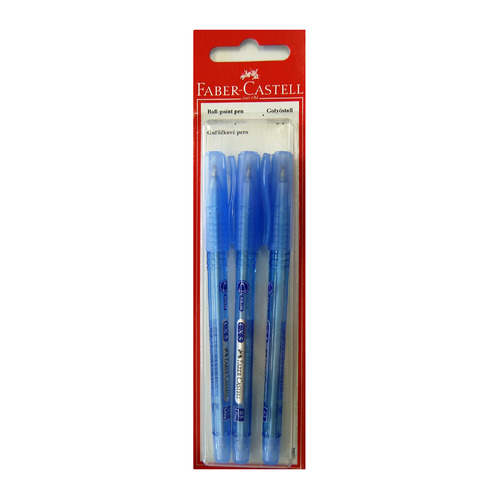 Ручка шариковая Faber-Castell CX5 (263402) синие чернила блистер (3шт) 10 шт./кор. Ручка шариковая Faber-Castell CX5 (263402) синие чернила блистер (3шт) 10 шт./кор.