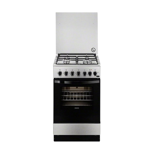 фото Газовая плита zanussi zck9242g1x, электрическая духовка, нержавеющая сталь