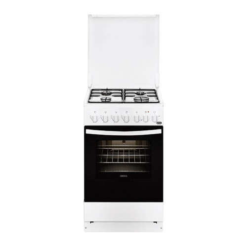 фото Газовая плита zanussi zck9242g1w, электрическая духовка, белый