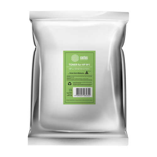 

Тонер CACTUS CS-THP1-10kg, для HP LJ 1010/1012/1015, черный, 10000грамм, пакет