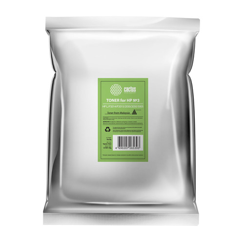 

Тонер CACTUS CS-THP3-10kg, для HP LJ P2014/P2015/2030/2050/3005, черный, 10000грамм, пакет