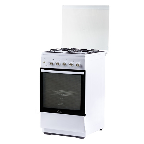 

Газовая плита Flama FG 2411 W, газовая духовка, стеклянная крышка, сталь, белый, FG 2411 W