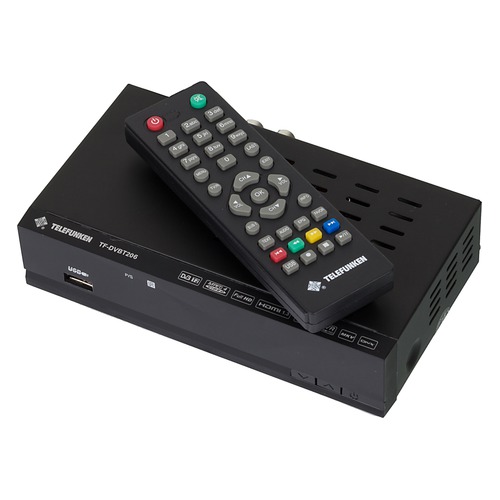 

Ресивер DVB-T2 TELEFUNKEN TF-DVBT206, черный [tf-dvbt206(черный)]