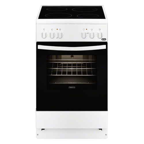 фото Электрическая плита zanussi zcv9540h1w, стеклокерамика, белый