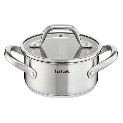 

Кастрюля TEFAL Hero E8254474, 3л, с крышкой, серебристый [2100084987]