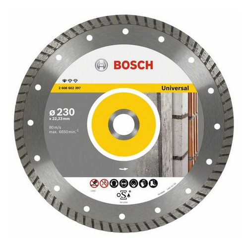 фото Алмазный диск bosch standard for universal turbo, универсальный, 230мм, 2.5мм, 22.23мм [2608602397]