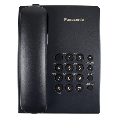 фото Проводной телефон panasonic kx-ts2350rub, черный