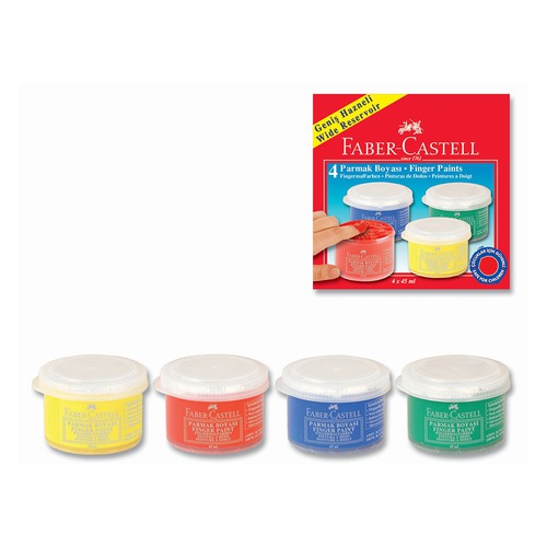 

Краски для рисования пальцами Faber-Castell 160412 4цв.