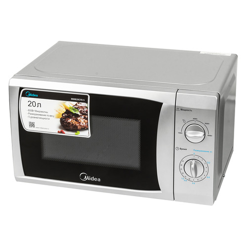 

Микроволновая Печь Midea MM820CFB-S 20л. 800Вт серебристый