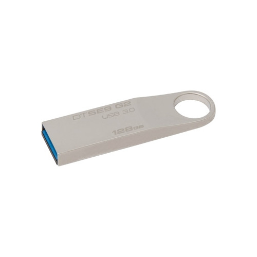 фото Флешка usb kingston datatraveler se9 128гб, usb3.0, серебристый [dtse9g2/128gb]