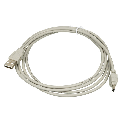 

Кабель USB2.0 USB A(m) - mini USB B (m), 1.8м, серый