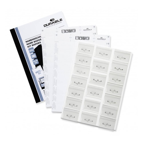 

Бейдж Durable 8696-00 булавка (упак.:20шт) 4 перфор листа блистер 6 шт./кор.