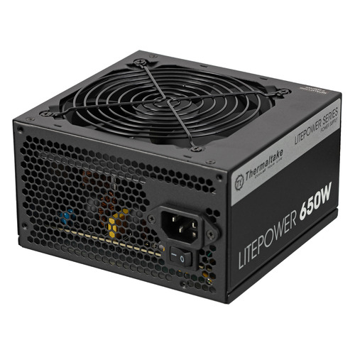 

Блок питания Thermaltake LT-650P, 650Вт, 120мм, черный, retail [ps-ltp-0650npcneu-2], LT-650P