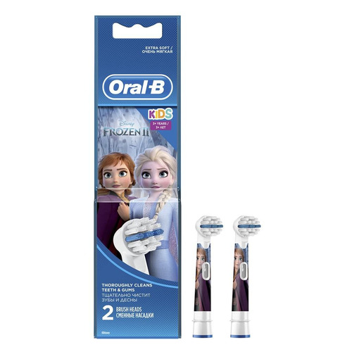 фото Сменные насадки для зубной щетки oral-b kids stages frozen, 2 шт [80279918]