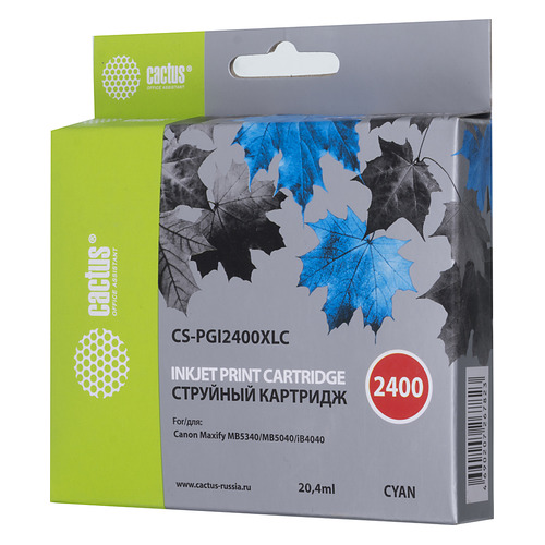 

Картридж Cactus CS-PGI2400XLC, голубой / CS-PGI2400XLC, CS-PGI2400XLC