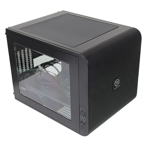 

Корпус mATX Thermaltake Core V21, Micro-Tower, без БП, черный [ca-1d5-00s-1wn], Core V21