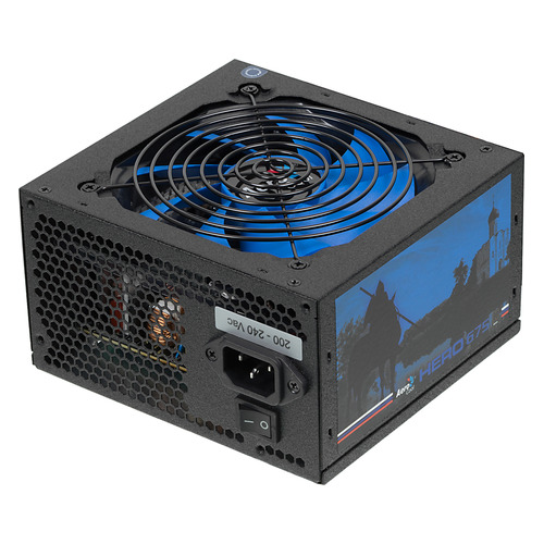

Блок питания AEROCOOL Hero 675, 650Вт, 120мм, черный, retail [650w hero]