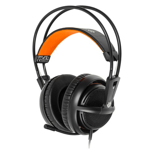 

Гарнитура игровая STEELSERIES Siberia 200, для компьютера, мониторные, черный [51133]