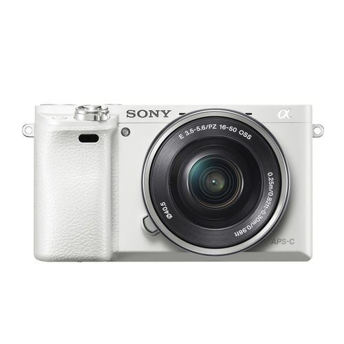 фото Фотоаппарат sony alpha a6000lw kit ( e pz 16-50мм f/3.5-5.6 oss), белый [ilce6000lw.cec]