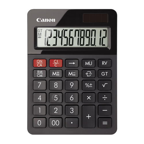 

Калькулятор CANON AS-130, 12-разрядный, черный