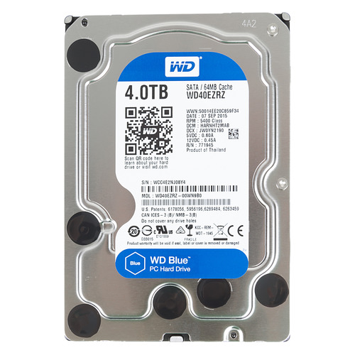 фото Жесткий диск wd blue wd40ezrz, 4тб, hdd, sata iii, 3.5"