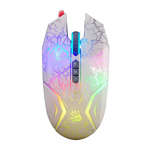 

Мышь A4 Bloody N50 Neon, игровая, оптическая, проводная, USB, белый