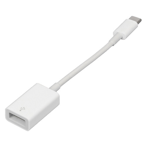 

Переходник APPLE MJ1M2ZM/A, USB Type-C (m), USB A(f), 0.11м, белый, MJ1M2ZM/A