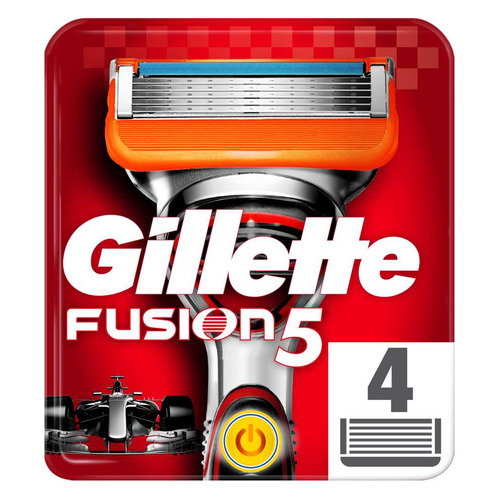 

Сменные кассеты для бритья GILLETTE Fusion Power, 4шт [81372246]