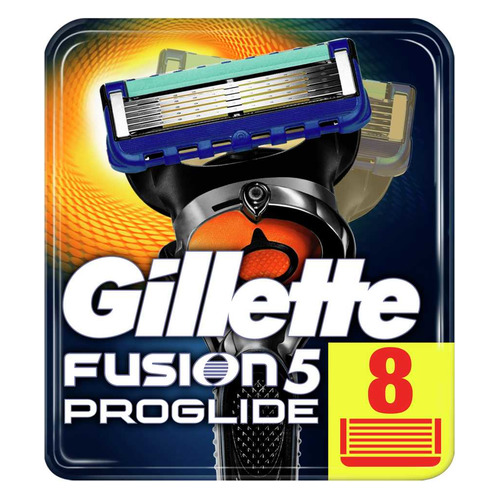 фото Сменные кассеты для бритья gillette fusion proglide, 8шт [81469904]