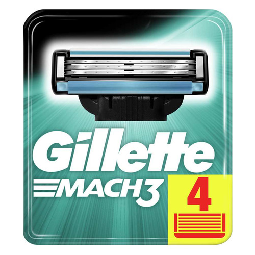 

Сменные кассеты для бритья GILLETTE Mach3, 4шт [80227851]