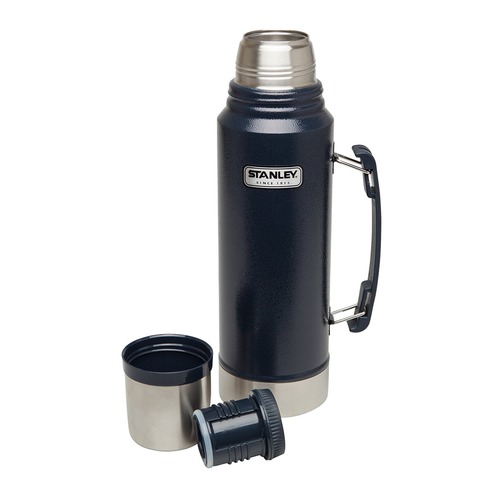 

Термос STANLEY Classic Vacuum, 1л, темно-синий/ серебристый