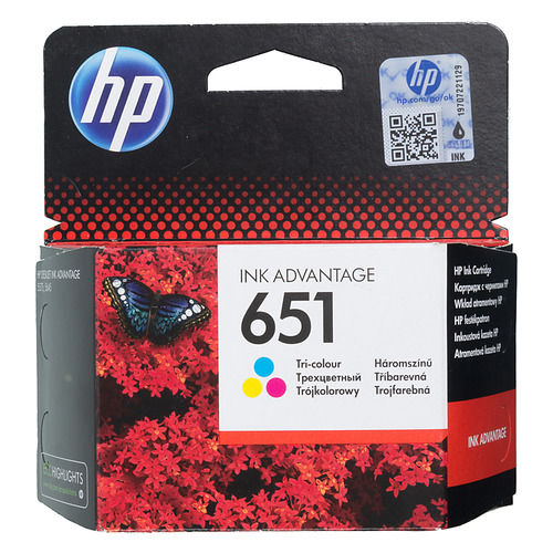 

Картридж HP 651, многоцветный / C2P11AE, 651