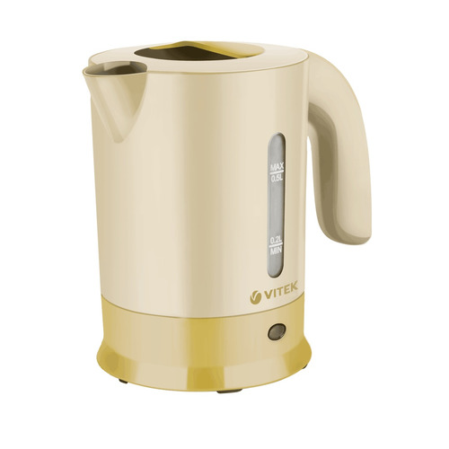 

Чайник электрический VITEK VT-7023, 650Вт, желтый