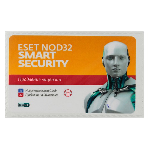 

ПО Eset NOD32 Smart Security - лиц на 1год или прод на 20мес 3 ПК Card (NOD32-ESS-2012RN(CARD)-1-1)