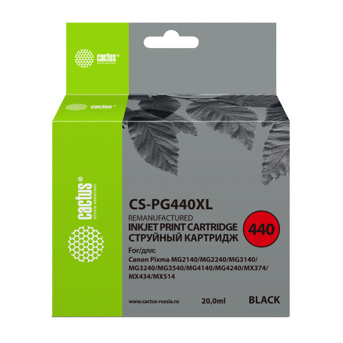 

Картридж Cactus CS-PG440XL, черный / CS-PG440XL, CS-PG440XL