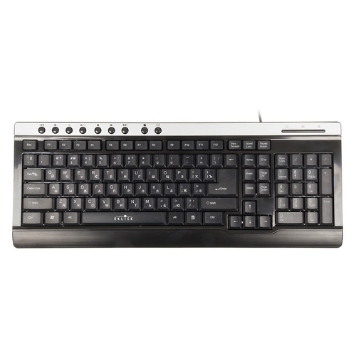 

Клавиатура Oklick 380M, USB, черный + серебристый [km-307], 380M