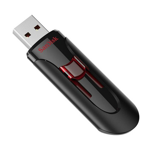 фото Флешка usb sandisk cruzer glide 64гб, usb3.0, черный [sdcz600-064g-g35]