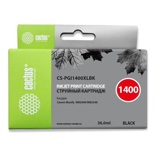 

Картридж Cactus CS-PGI1400XLBK, черный / CS-PGI1400XLBK, CS-PGI1400XLBK